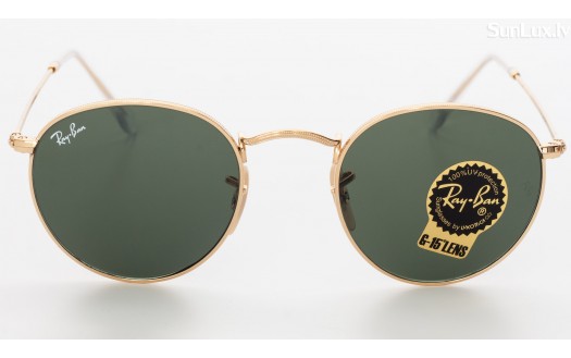 Ray-Ban Round Metal Gold (RB3447 001 47mm) saules brilles